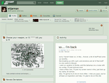 Tablet Screenshot of elijarman.deviantart.com