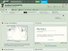 Tablet Screenshot of amyrose132435465768.deviantart.com