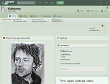 Tablet Screenshot of kidlinkman.deviantart.com