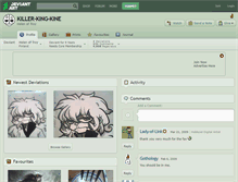 Tablet Screenshot of killer-king-kine.deviantart.com