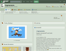 Tablet Screenshot of jingmamalulu.deviantart.com