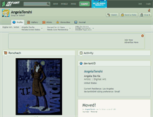 Tablet Screenshot of angelatenshi.deviantart.com