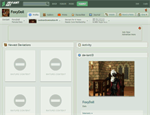 Tablet Screenshot of foxydoll.deviantart.com