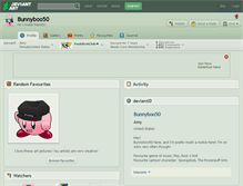 Tablet Screenshot of bunnyboo50.deviantart.com