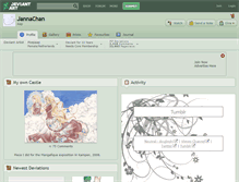 Tablet Screenshot of jannachan.deviantart.com