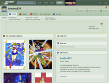 Tablet Screenshot of loveless829.deviantart.com
