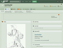 Tablet Screenshot of nunchucker.deviantart.com