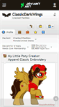 Mobile Screenshot of classicdarkwings.deviantart.com