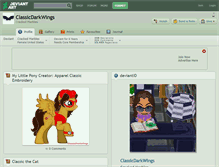 Tablet Screenshot of classicdarkwings.deviantart.com