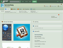 Tablet Screenshot of harwenzhang.deviantart.com