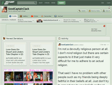 Tablet Screenshot of goodcaptainclack.deviantart.com