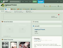 Tablet Screenshot of angeleyes79-stock.deviantart.com