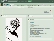 Tablet Screenshot of coramay.deviantart.com