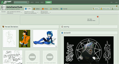 Desktop Screenshot of metalgamerdude.deviantart.com