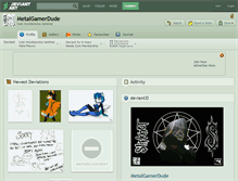 Tablet Screenshot of metalgamerdude.deviantart.com