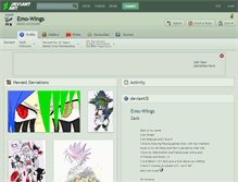 Tablet Screenshot of emo-wings.deviantart.com