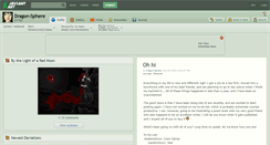 Desktop Screenshot of dragon-sphere.deviantart.com