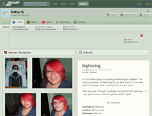 Tablet Screenshot of hatsu16.deviantart.com