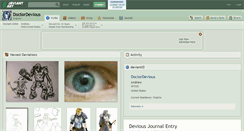 Desktop Screenshot of doctordevious.deviantart.com