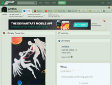 Tablet Screenshot of ambius.deviantart.com