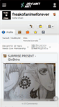 Mobile Screenshot of freakofanimeforever.deviantart.com