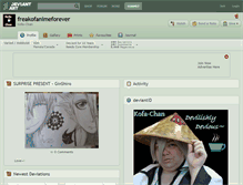 Tablet Screenshot of freakofanimeforever.deviantart.com