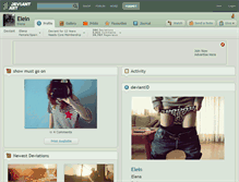 Tablet Screenshot of elein.deviantart.com