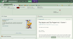 Desktop Screenshot of milesprower99.deviantart.com