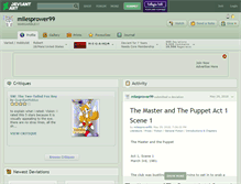 Tablet Screenshot of milesprower99.deviantart.com