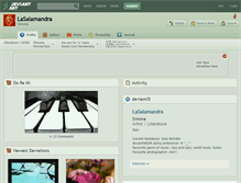 Tablet Screenshot of lasalamandra.deviantart.com