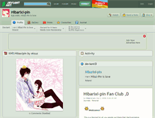 Tablet Screenshot of hibarixi-pin.deviantart.com