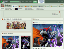 Tablet Screenshot of dovianax.deviantart.com