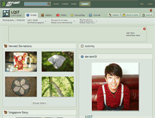 Tablet Screenshot of lqst.deviantart.com