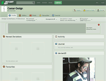 Tablet Screenshot of caesar-design.deviantart.com