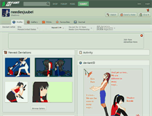 Tablet Screenshot of needlesjuubei.deviantart.com