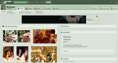 Desktop Screenshot of 0bjection.deviantart.com