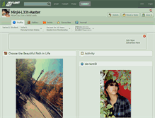 Tablet Screenshot of ninj4-l33t-master.deviantart.com