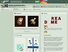 Tablet Screenshot of hetalia-deathnote-rp.deviantart.com