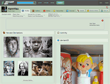 Tablet Screenshot of mannhau.deviantart.com