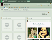 Tablet Screenshot of darklillyrose.deviantart.com