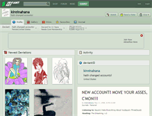 Tablet Screenshot of kireinahana.deviantart.com