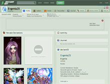 Tablet Screenshot of evgenia25.deviantart.com