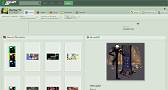 Desktop Screenshot of mercuryx.deviantart.com