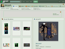 Tablet Screenshot of mercuryx.deviantart.com