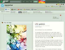 Tablet Screenshot of heavenriver.deviantart.com