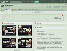 Tablet Screenshot of dmvcomics.deviantart.com