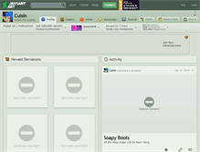 Tablet Screenshot of cuisin.deviantart.com