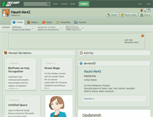 Tablet Screenshot of haunt-me42.deviantart.com