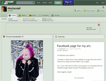 Tablet Screenshot of missgandalf.deviantart.com