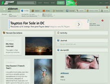 Tablet Screenshot of aldonwn.deviantart.com